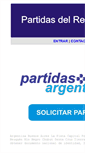 Mobile Screenshot of partidasargentinas.com