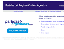 Tablet Screenshot of partidasargentinas.com